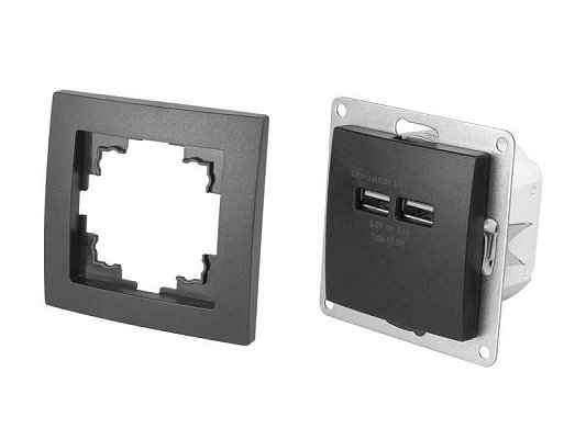 Zásuvka USB LTC LX62U Black