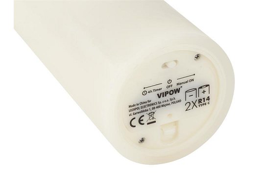 Vosková LED svíčka VIPOW LED0200-1