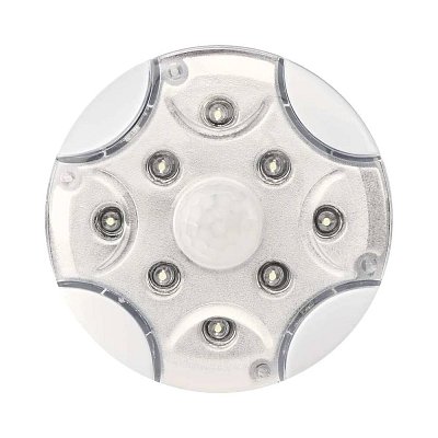 LED světlo s pohybovým čidlem na 3× AA, 60lm, 8x LED 