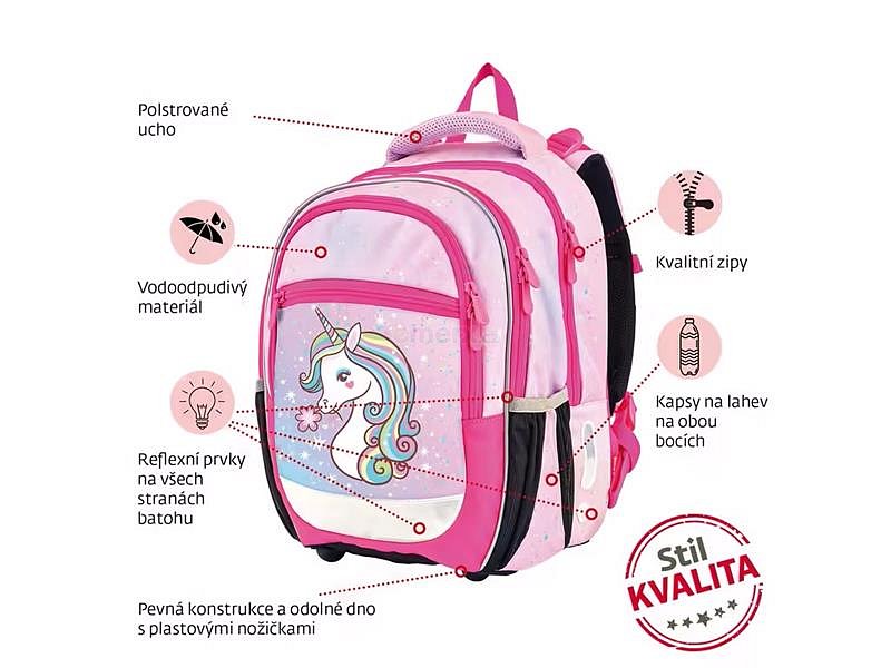 Batoh školní Junior STIL Unicorn
