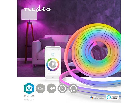 Smart LED pásek 12V 60LED/m IP65 32W RGB NEDIS WIFILN51CRGB 5m WiFi Tuya