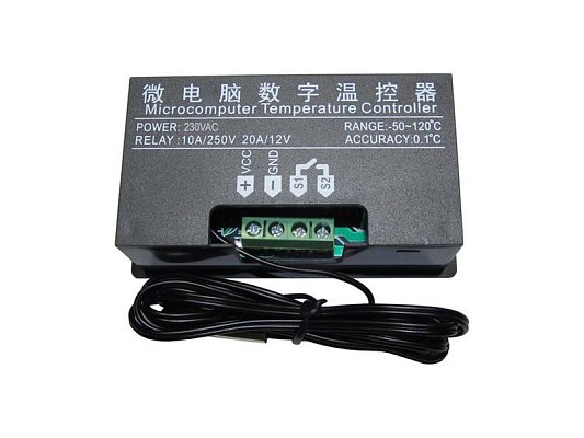 Digitální termostat W3230, -55 až 120°C, napájení 230VAC