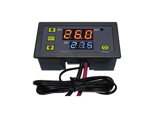 Digitální termostat W3230, -55 až 120°C, napájení 230VAC