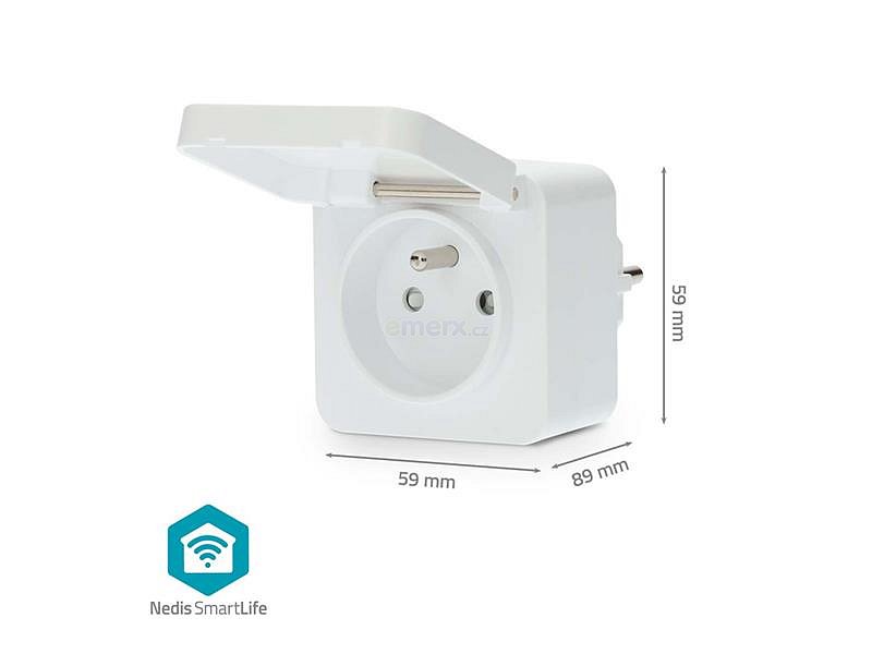 Smart zásuvka NEDIS WIFIPO130EWT WiFi Tuya