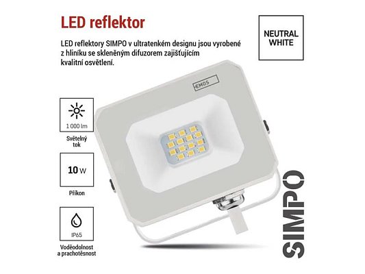 LED reflektor EMOS ZS2213W Simpo 10W