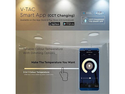 Smart LED svítidlo V-TAC VT-5141 40W WiFi