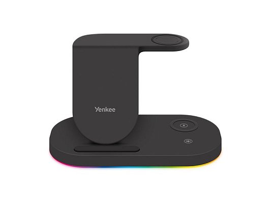 Nabíjecí stanice Qi YENKEE YAC 5310 BK 3v1 pro Samsung