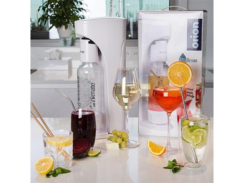 Výrobník sycených nápojů Drinkmate Aquadream White