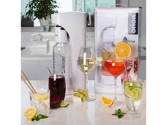 Výrobník sycených nápojů Drinkmate Aquadream White