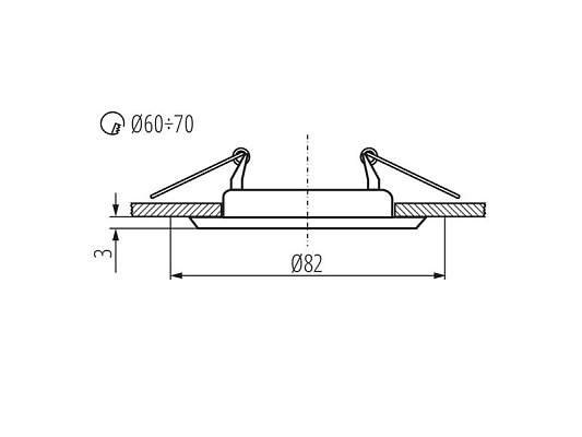 Rámeček do podhledů KANLUX 328 CT-2114-GM Argus Antracit