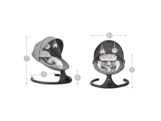Houpátko MOMI Lami Dark Grey