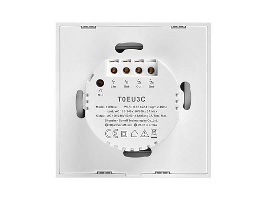 Smart vypínač osvětlení SONOFF T0EU3C-TX WiFi