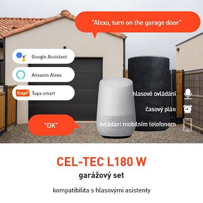 Smart ovladač garážových vrat CEL-TEC L180 W WiFi Tuya