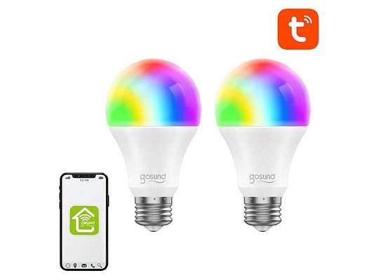Smart LED žárovka E27 8W RGB GOSUND WB4 WiFi Tuya sada 2ks