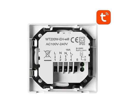 Smart termostat pro ohřev vody AVATTO WT200-BH-3A-W WiFi Tuya