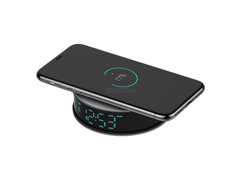 Skrytá IP kamera ve stolních hodinách CEL-TEC Base WR WiFi