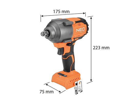 Utahovák rázový NEO TOOLS 04-608 bez akumulátoru