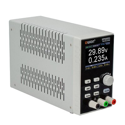 Laboratorní zdroj,0-60V/5,1A, 150W. 2,8'' LCD, 4 paměti