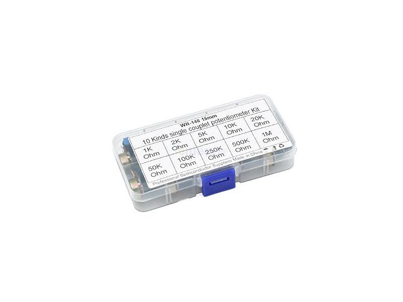 Sada potenciometrů s hmatníkem 1K-1M/N mono