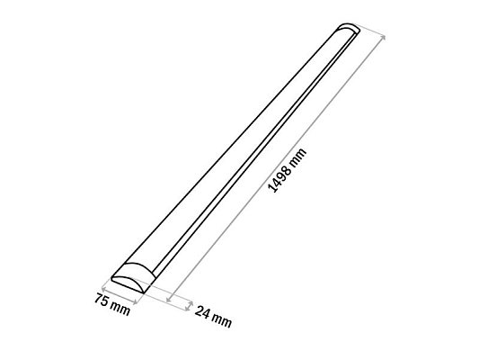 Svítidlo pod linku QTEC Q-36B 45W LED BATTEN LIGHT