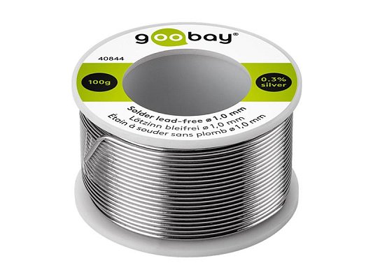 Cín 1.0mm 100g 99,3%Sn 0,7%Cu GOOBAY 40844
