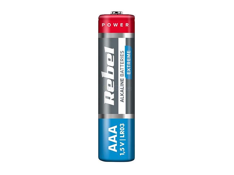 Baterie AAA (R03) alkalická REBEL EXTREME Alkaline Power 2ks / blistr BAT0090B