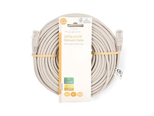 Kabel UTP RJ45/RJ45 Cat5e 30m NEDIS CCGL85101GY300