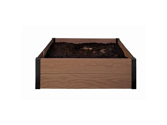 Vyvýšený záhon KETER Maple Square Brown