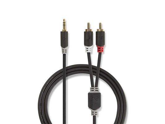 Kabel Jack 3,5mm stereo/2x Cinch 2m NEDIS CABW22200AT20