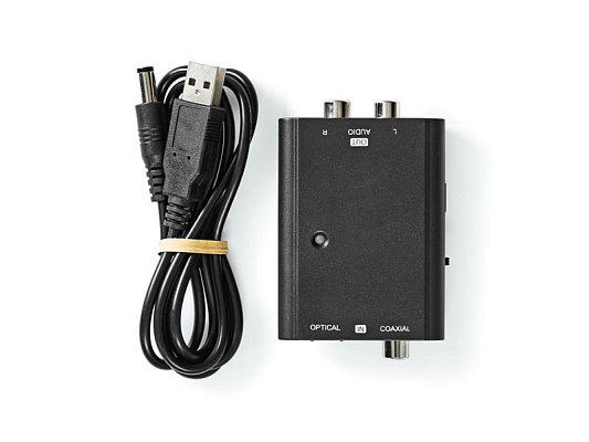 Převodník Toslink/2x Cinch NEDIS ACON2509BK