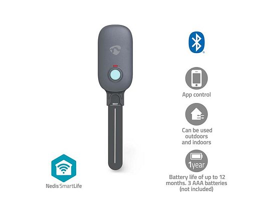 Smart čidlo půdní vlhkosti a teploty NEDIS BTSM1GY Bluetooth Tuya
