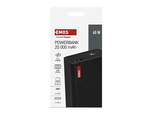 PowerBank pro notebooky EMOS NTBF20 20000mAh Black