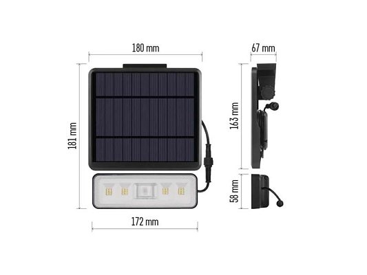 Svítidlo solární EMOS ZG112S Sunno PIR