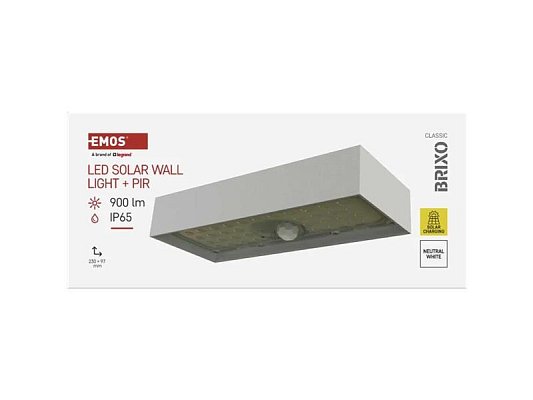Svítidlo solární EMOS ZG165S Brixo PIR