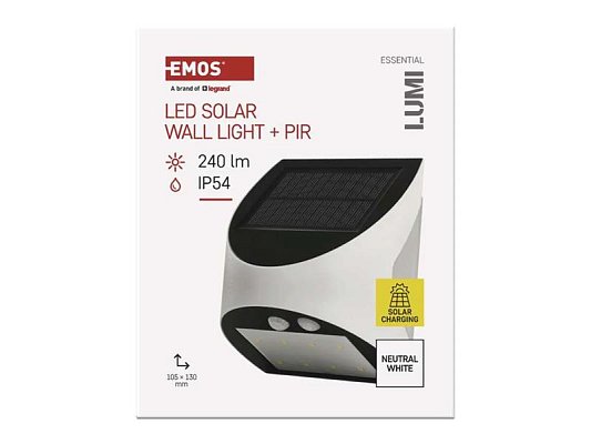 Svítidlo solární EMOS ZG172S Lumi PIR