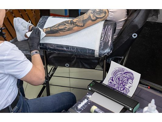 Tiskárna štítků PHOMEMO M08F Tattoo Black/Green