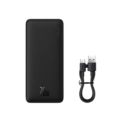 Powerbanka Airpow 10000mAh 20W černá