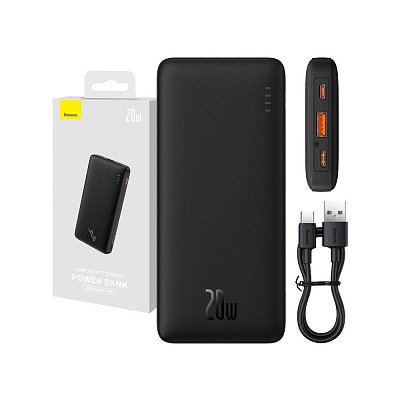 Powerbanka Airpow 10000mAh 20W černá