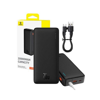 Powerbanka Airpow 20000mAh 20W černá