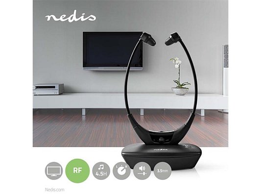 Sluchátka NEDIS HPRF010BK Black