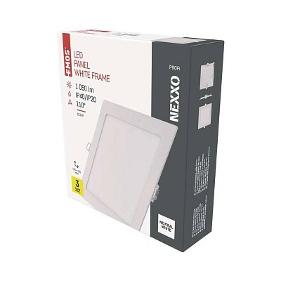 LED vestavné svítidlo NEXXO 230V, 12,5W,1050lm, čtvercové 170x170mm