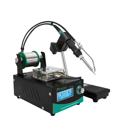 Pájecí stanice s automatickým podavačem pájky 230VAC/60W, 200-480°C
