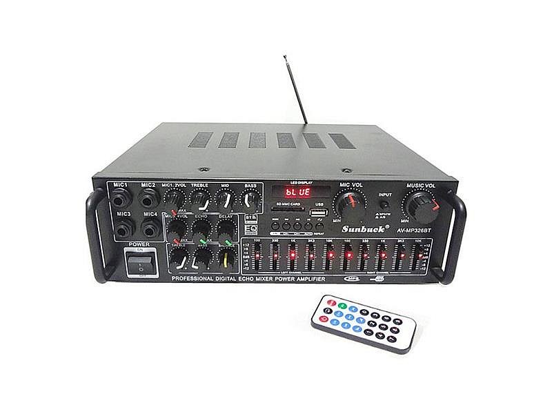 Zesilovač, rádio, bluetooth, přehrávač MP3 Sunbuck AV-MP326BT