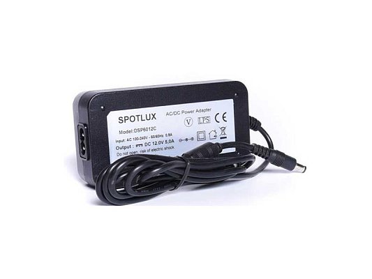 Adaptér napájecí 12V 5000mA SPOTLUX DSP-6012C (5,5x2,5mm)