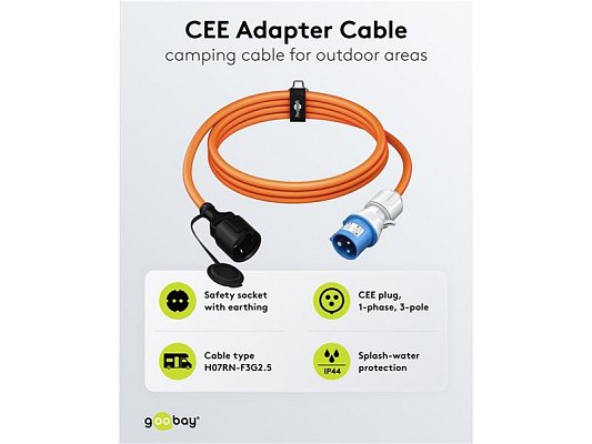 Kabel CEE pro karavan GOOBAY 76223 1,5m