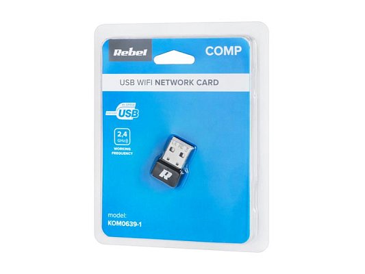 Adaptér WiFi USB REBEL KOM0639-1