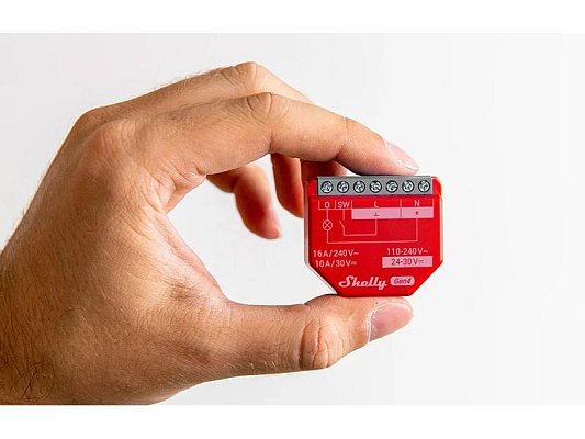 Smart Switch SHELLY 1 PM Gen4 Red WiFi Zigbee Bluetooth Matter