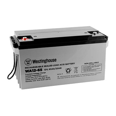 Olověný akumulátor 12V, 65Ah, šroub a matice, 180x167x350 mm