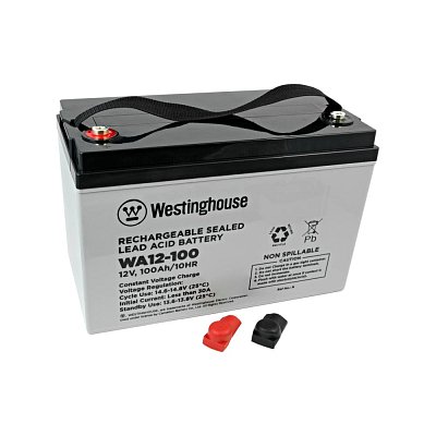 Olověný akumulátor 12V, 100Ah, šroub a matice M8x20, 222x172x328 mm