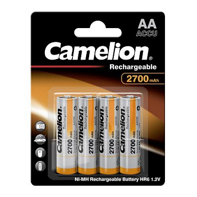 Nikl-metal hydridový akumulátor 1,2V, 2700 mAh, AA, blistr 4ks